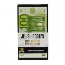 JEU DE 54 CARTES IMPRESSION VERSO EURO O