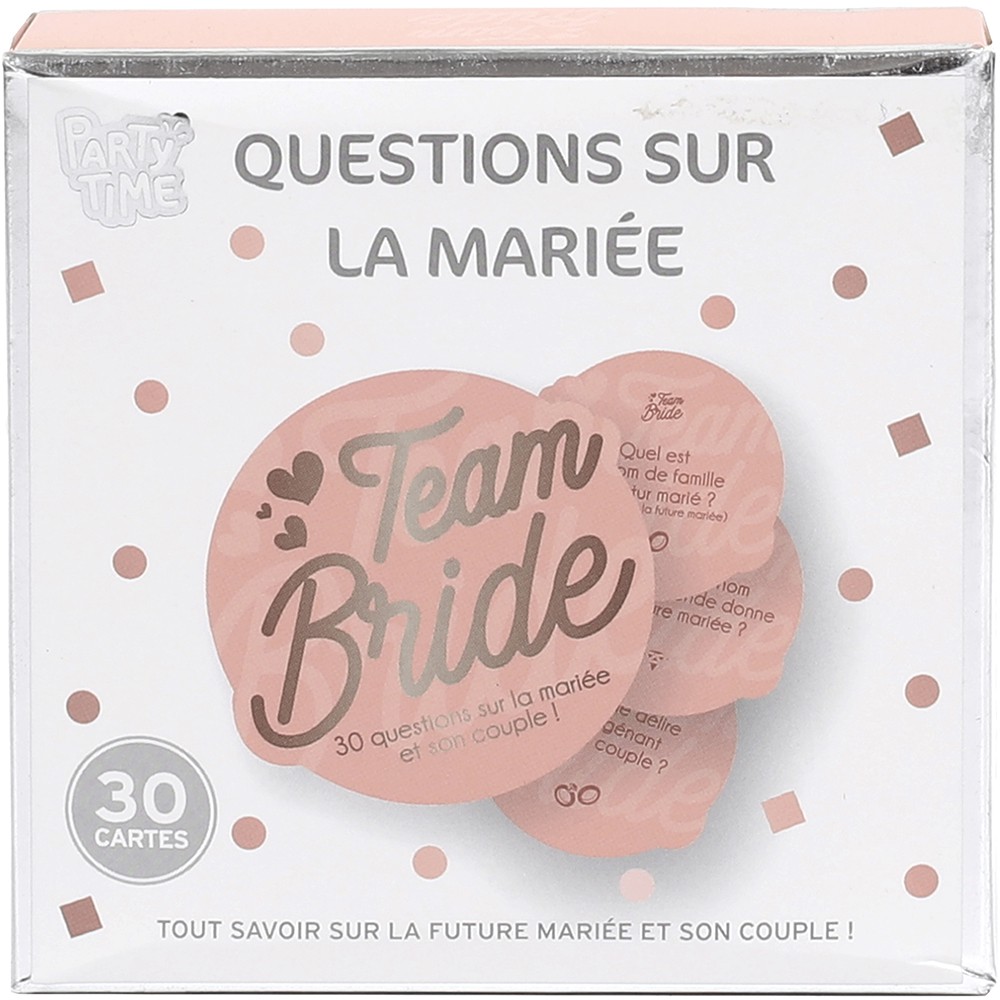 JEU DE CARTE 30 QUESTIONS EVJF