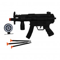 JEU PISTOLET UZI 26CM 3 FLÈCHES CIBLE SWAT