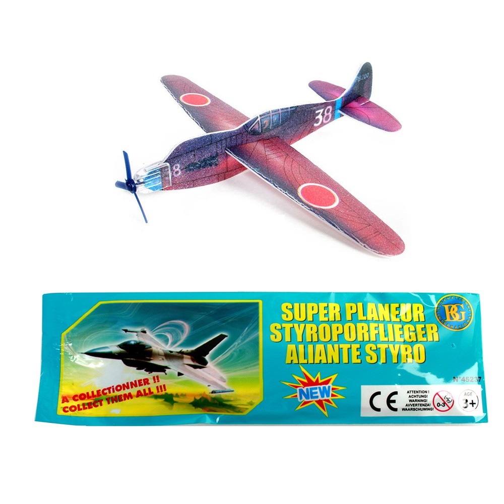 JOUET AVION PLANEUR STYRO 18CM