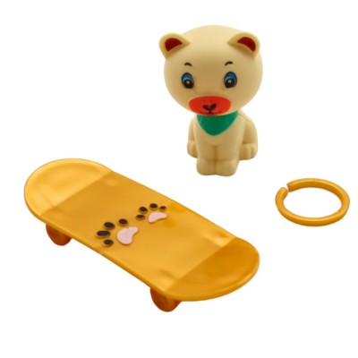JOUET CHIEN 2 ACCESSOIRES 5CM