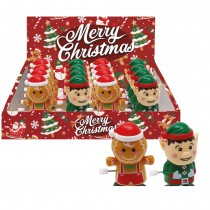 JOUET FIGURINE PERSONNAGE NOËL MÉCANIQUE 7CM