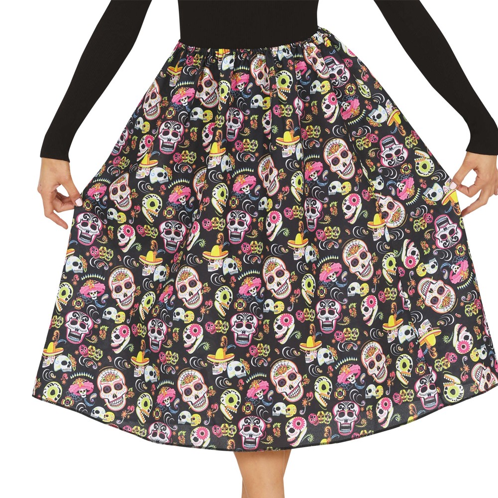 JUPE CATRINA CALAVERAS JOUR DES MORTS FEMME
