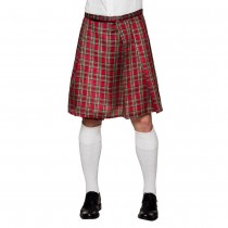 KILT JUPE ÉCOSSAISE TARTAN ROUGE 60CM