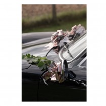 KIT DÉCO VOITURE MARIAGE 24.5X23.5X7CM ROSE GOLD