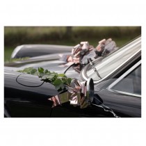 KIT DÉCO VOITURE MARIAGE 24.5X23.5X7CM ROSE GOLD