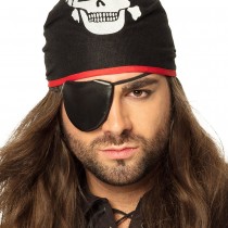 KIT DÉGUISEMENT BANDANA CACHE-?\'IL PIRATE ADULTE