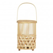 LANTERNE BAMBOU TRESSE ET ANSE 55CM NATURE