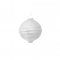 LANTERNE JARDIN PAPIER BLANC 20CM