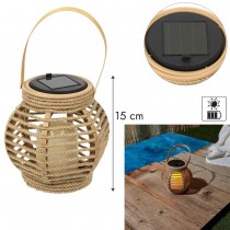 LANTERNE SOLAIRE EFFET BOUGIE 15CM