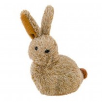LAPIN DÉCO PRAIRIE CHAMPÊTRE 6X3X9CM BRUN