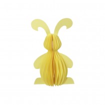 LAPIN SILHOUETTE PAPIER ALVÉOLÉ 20CM JAUNE