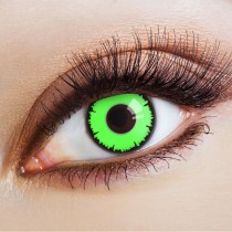 LENTILLES FESTIVES 14MM 1 AN GREEN VAMPIRE