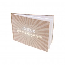 LIVRE D\'OR ANNIVERSAIRE ÉCLAT 80P 15.5X21.5CM
