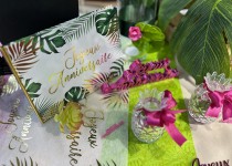 LIVRE DOR ANNIVERSAIRE TROPICAL PARTY 20P 15X21CM