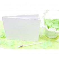 LIVRE D’OR CARTON BLANC 50P 21.5X15.5CM