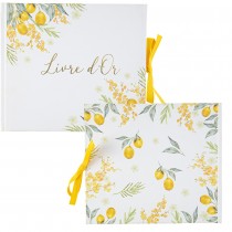 LIVRE D\'OR CARTON DOLCE VITA MIMOSA 68P 22X19.5CM