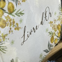 LIVRE D\'OR CARTON DOLCE VITA MIMOSA 68P 22X19.5CM