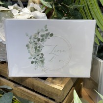 LIVRE D\'OR CARTON JARDIN BOTANIC 64P 16X23CM SAUGE