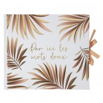 LIVRE D\'OR CARTON TROPICAL PARTY 68P 22X19.5CM