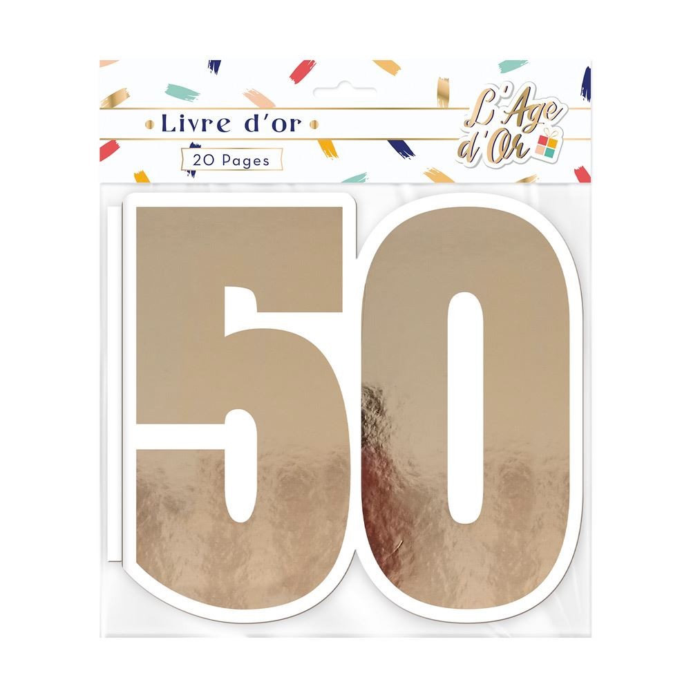 LIVRE D'OR 50 ANS ROSE GOLD