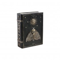 LIVRE SORTILÈGES PAPILLON DÉCO RÉSINE 15X6X20CM