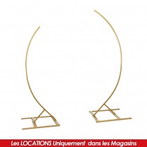 LOCATION ARCHE DÉCORATIVE MÉTAL - 2 ARCS