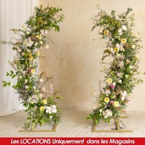 LOCATION ARCHE DÉCORATIVE MÉTAL - 2 ARCS