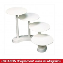 LOCATION PRÉSENTOIR PLASTIQUE 4 GÂTEAUX