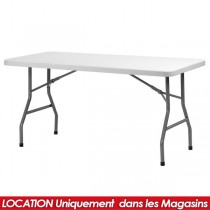 LOCATION TABLE PVC PLIANTE 183 X 76 CM