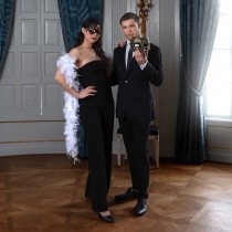 LOUP EN DENTELLE NOIR FEMME