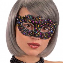 LOUP NOIR STRASS ADULTE