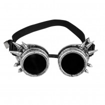 LUNETTES CYBERPUNK ARGENTÉES ADULTE