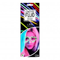LUNETTES FESTIVES FLUORESCENTES CURS COLORÉES 6H