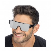 LUNETTES FESTIVES FUTURISTE MIROIR ARGENT ADULTE