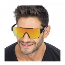 LUNETTES FESTIVES FUTURISTE MIROIR OR ADULTE