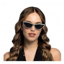 LUNETTES FESTIVES ROCK STRASS IL DE CHAT ADULTE