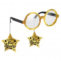 LUNETTES PENDANTS ÉTOILES HAPPY NEW YEAR OR ADULTE
