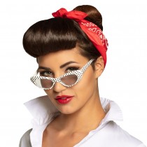 LUNETTES SOLEIL PIN-UP À POIS ANNÉES 50 FEMME