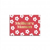 MAGNET CÉRAMIQUE RECTANGLE MEILLEURE MAMAN 8X5.5CM