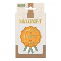 MAGNET MÉTAL MEILLEUR PAPY DU MONDE