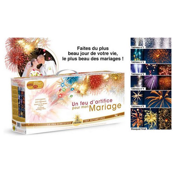 MALLETTE FEUX D'ARTIFICE MARIAGE LUXE