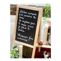 MARQUE TABLE PIN ARDOISE 20 X 39 CM