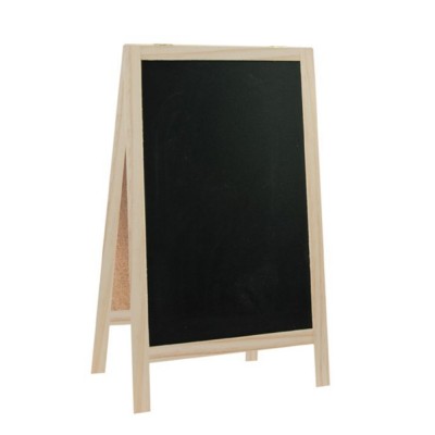 MARQUE-TABLE PIN ARDOISE 20X39CM NATURE