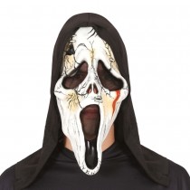 MASQUE ASSASSIN FANT?\ ME LARME SANG CAPUCHE ADULTE