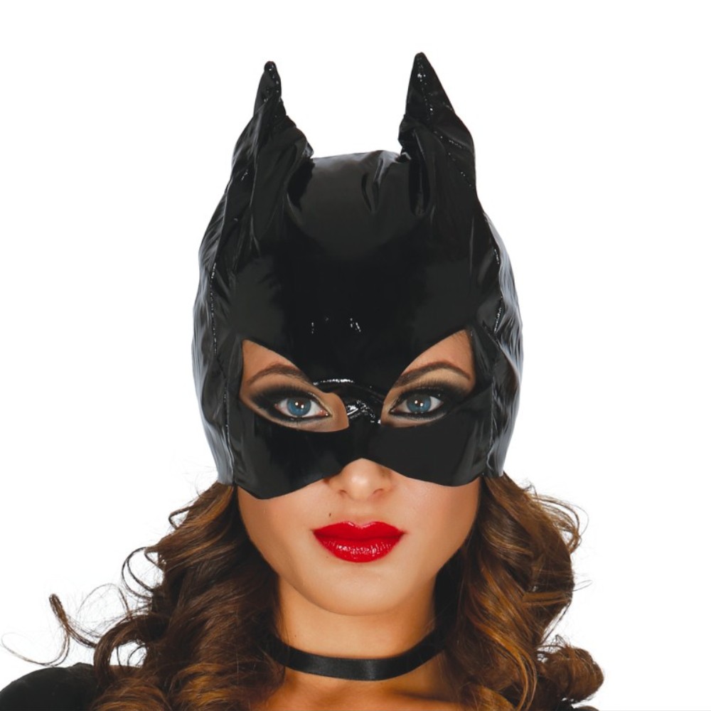 MASQUE CHAT NOIR VINYL FEMME CAT WOMAN