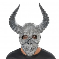 MASQUE INTÉGRAL DÉMON SQUELETTE SOMBRE ADULTE