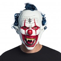 MASQUE LATEX CLOWN VAMPIRE TERRIFIANT ADULTE