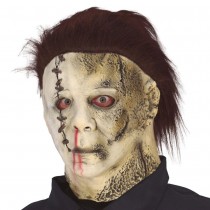 MASQUE LATEX PERRUQUE ASSASSIN FILM HORREUR HOMME