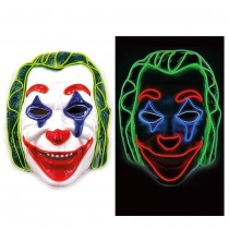MASQUE LED VISAGE CLOWN TUEUR ADULTE